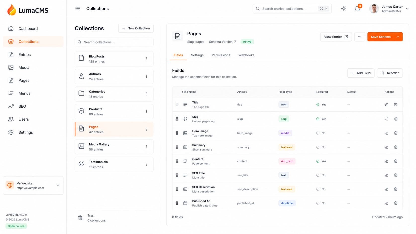 LumaCMS — Modern AI-Native Content Management System